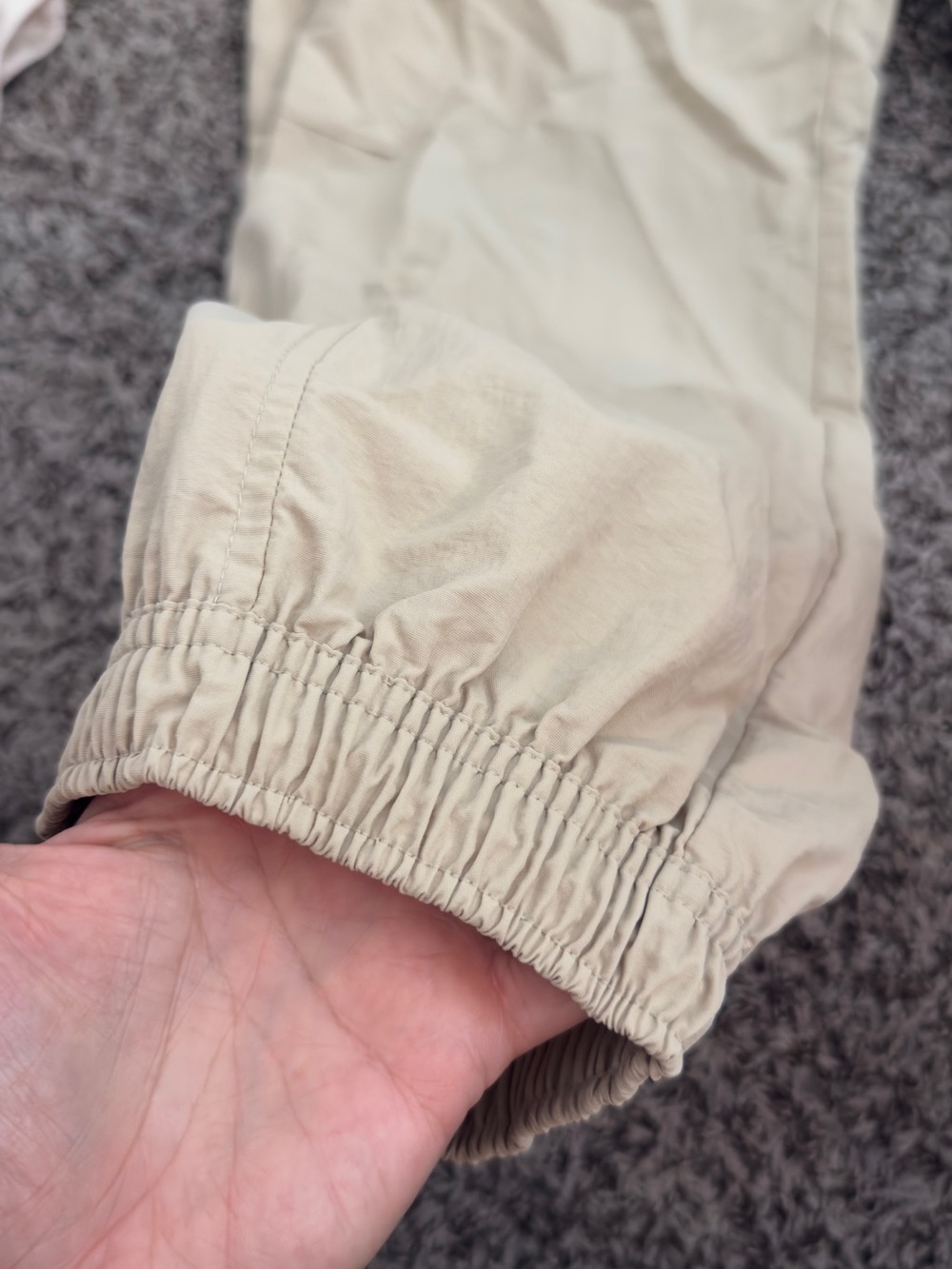 Light Beige Quick-Dry Drawstring Pants - Picture 4 of 6